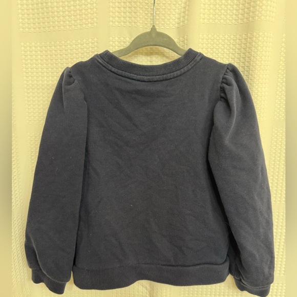 Janie and Jack Tartan Bow Sweatshirt with Red/Navy Plaid Bows - Picture 4 of 4